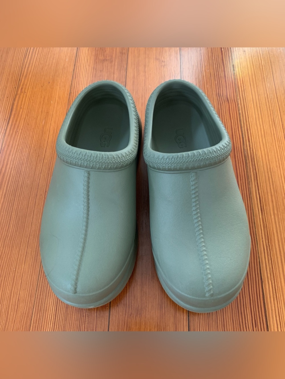 UGG Tasman X Women's Green US 7 Waterproof Rubber Clogs w/ Removable Sock - Picture 3 of 12